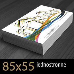 wizytówki jednostronne 85x55
